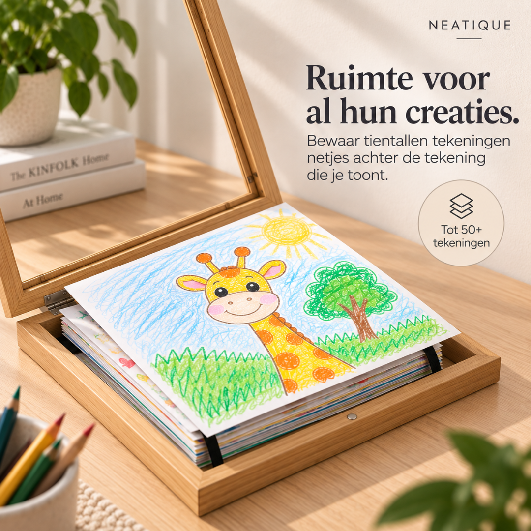 Neatique - ArtNest™ Kinderkunst Display | Bewaar Mooie Herinneringen, Zonder Rommel