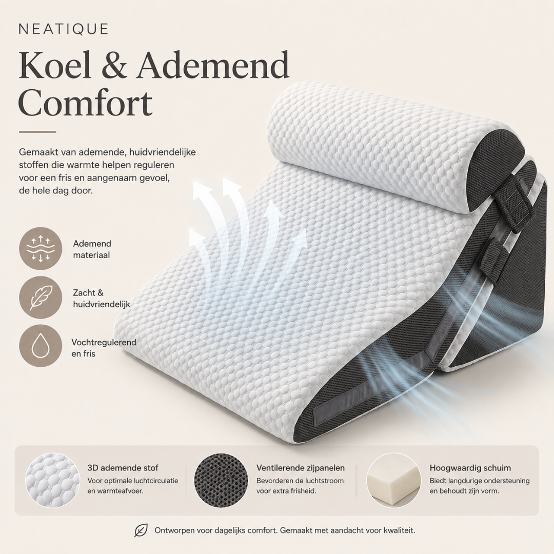 Neatique – Velora™ Verstelbare Comfortondersteuning | Comfortabeler Zitten & Lezen