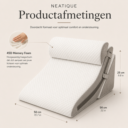 Neatique – Velora™ Verstelbare Comfortondersteuning | Comfortabeler Zitten & Lezen
