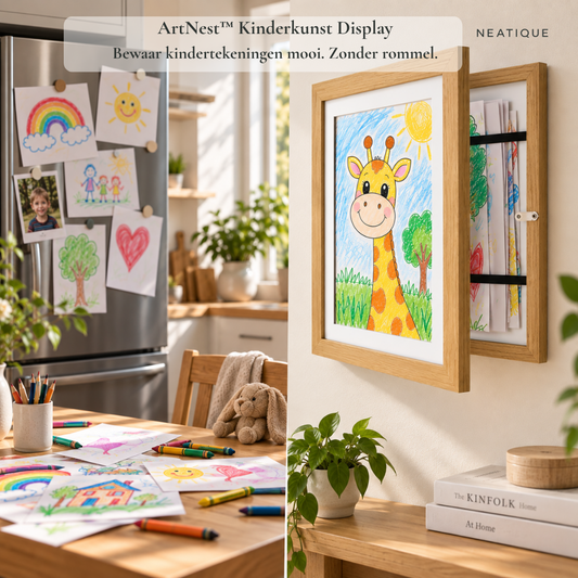 Neatique - ArtNest™ Kinderkunst Display | Bewaar Mooie Herinneringen, Zonder Rommel