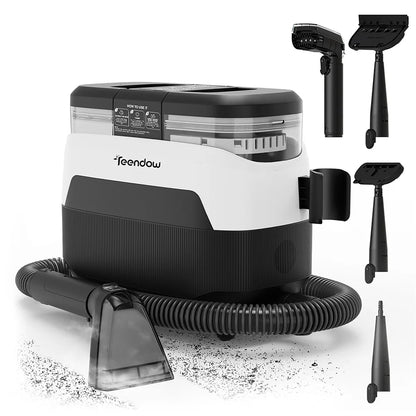 Teendow C6 Max 3-in-1 Upholstery and Carpet Cleaner 1650W Steam 12000Pa Suction Dual Tanks Pet-Friendly