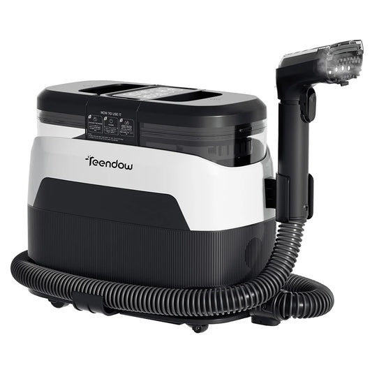 Teendow C6 Max 3-in-1 Upholstery and Carpet Cleaner 1650W Steam 12000Pa Suction Dual Tanks Pet-Friendly