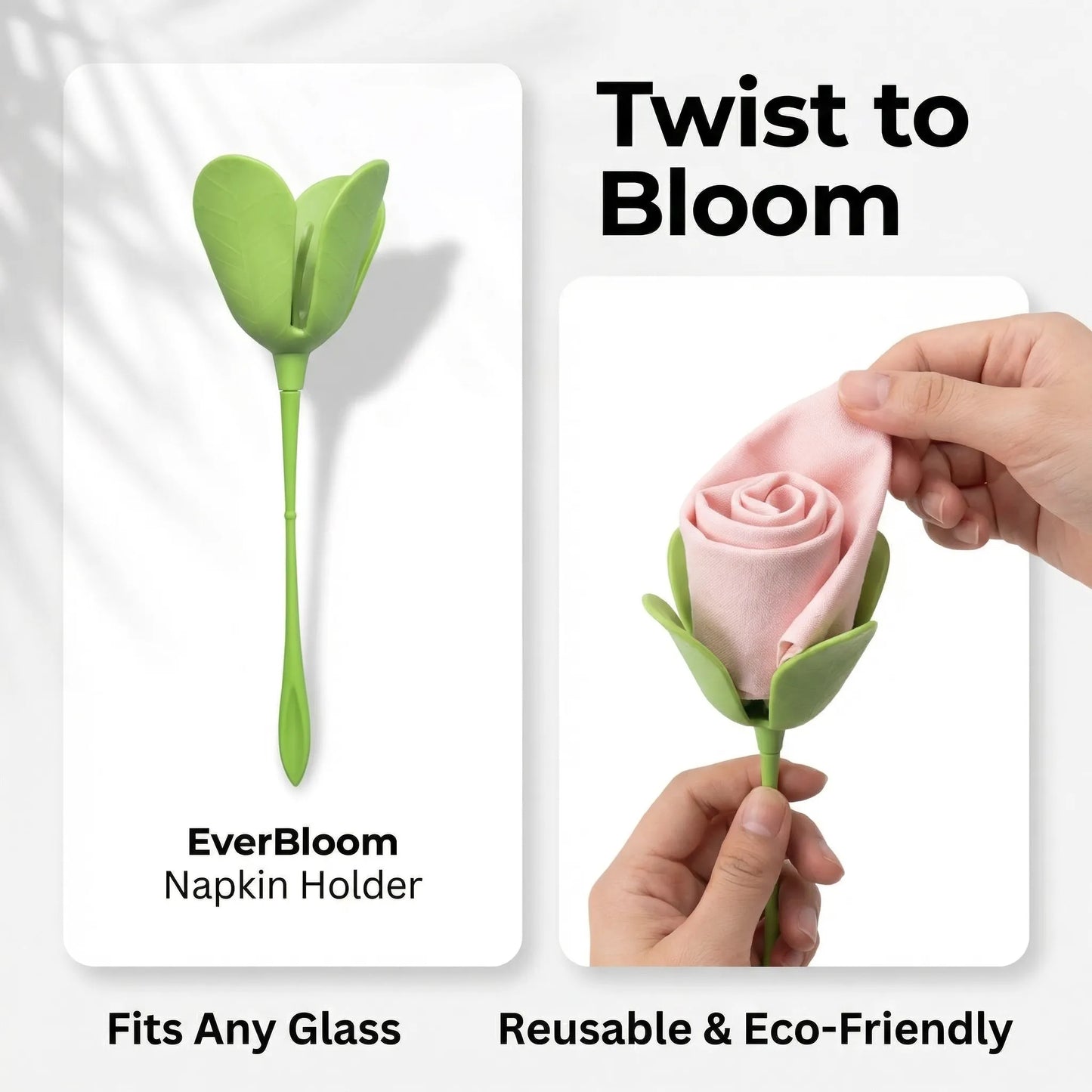 EverBloom Servettenhouder met bloemen – Elegant tafelaccessoire voor aan tafel