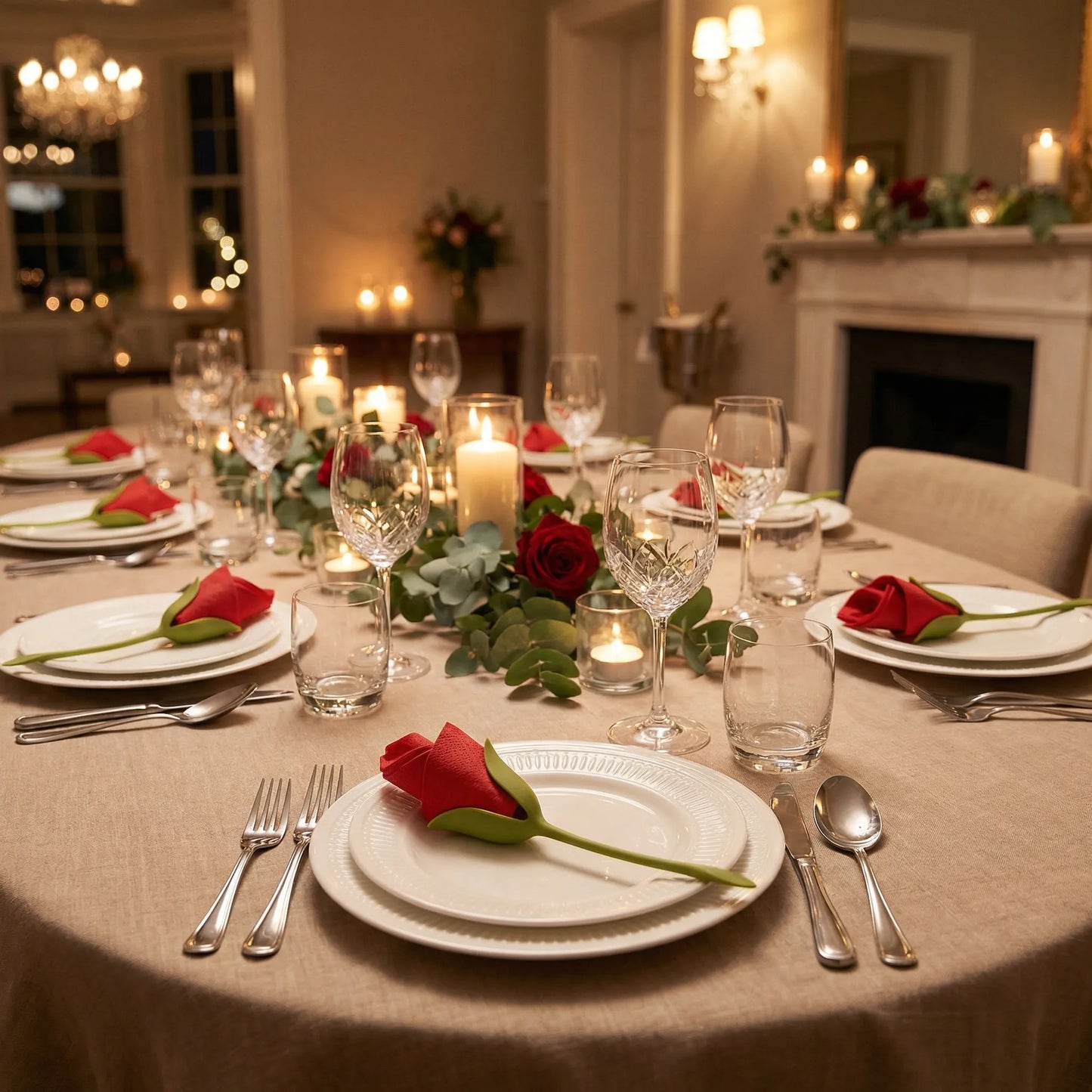 EverBloom Servettenhouder met bloemen – Elegant tafelaccessoire voor aan tafel